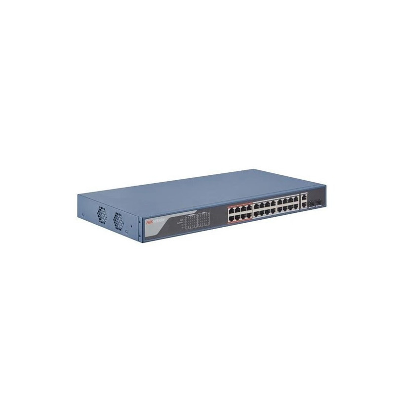 HIKVISION 24port PoE 370w 2-Uplink 10/100 Yönetilebilir Switch DS-3E1326P-EI