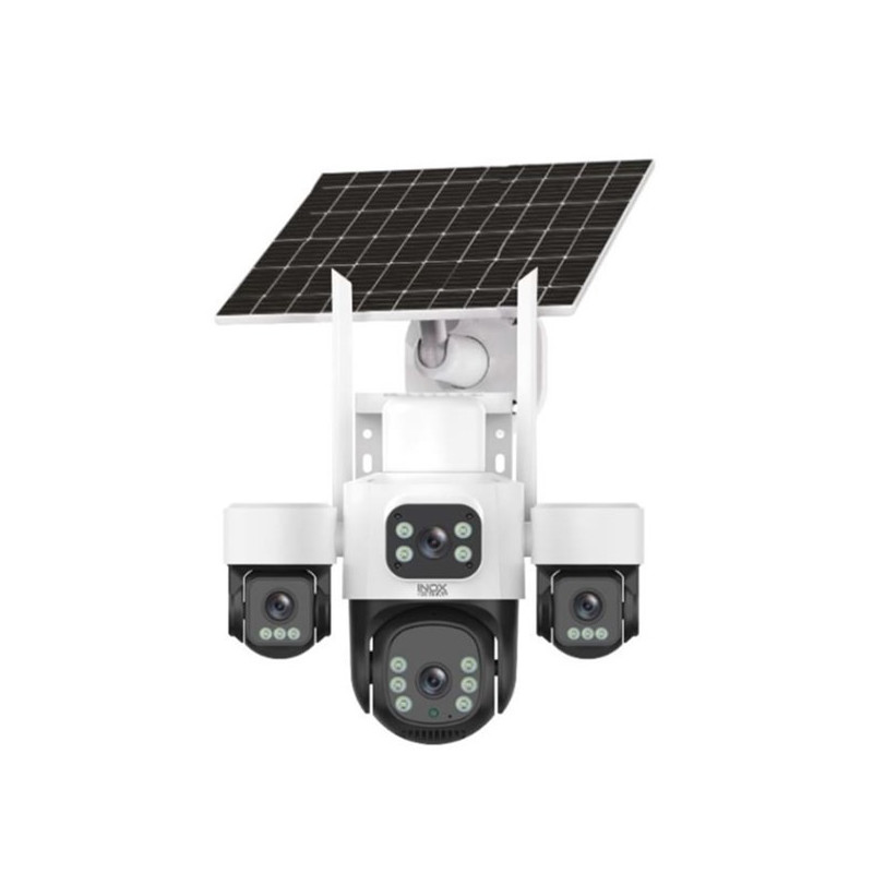 INOX 3MP 4Lens PT Speed Dome 3.6mm IP Solar Kamera E-Sim X14